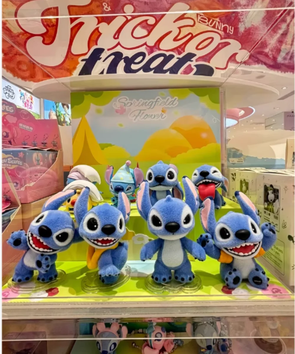 Caja ciega de la serie Stitch, muñeca bonita flocada, caja misteriosa, bolsa sorpresa, decoración de escritorio, adorno, regalo, juguete para coleccionar