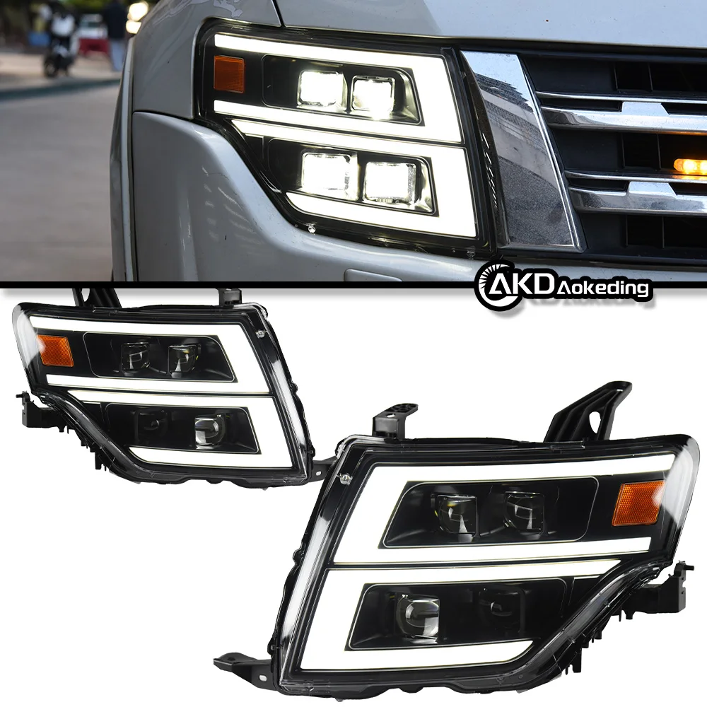 

Auto Parts Headlights For Pajero V97 2009-2021 V93 V95 latest Styling LED Daytime Lights Dual Projector Car Accesorios Modified