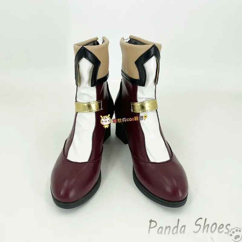 Charlotte Genshinimpact Cosplay Shoes Anime Game Cos Game Charlotte Cosplay Costume Prop Shoes for Con Halloween Party