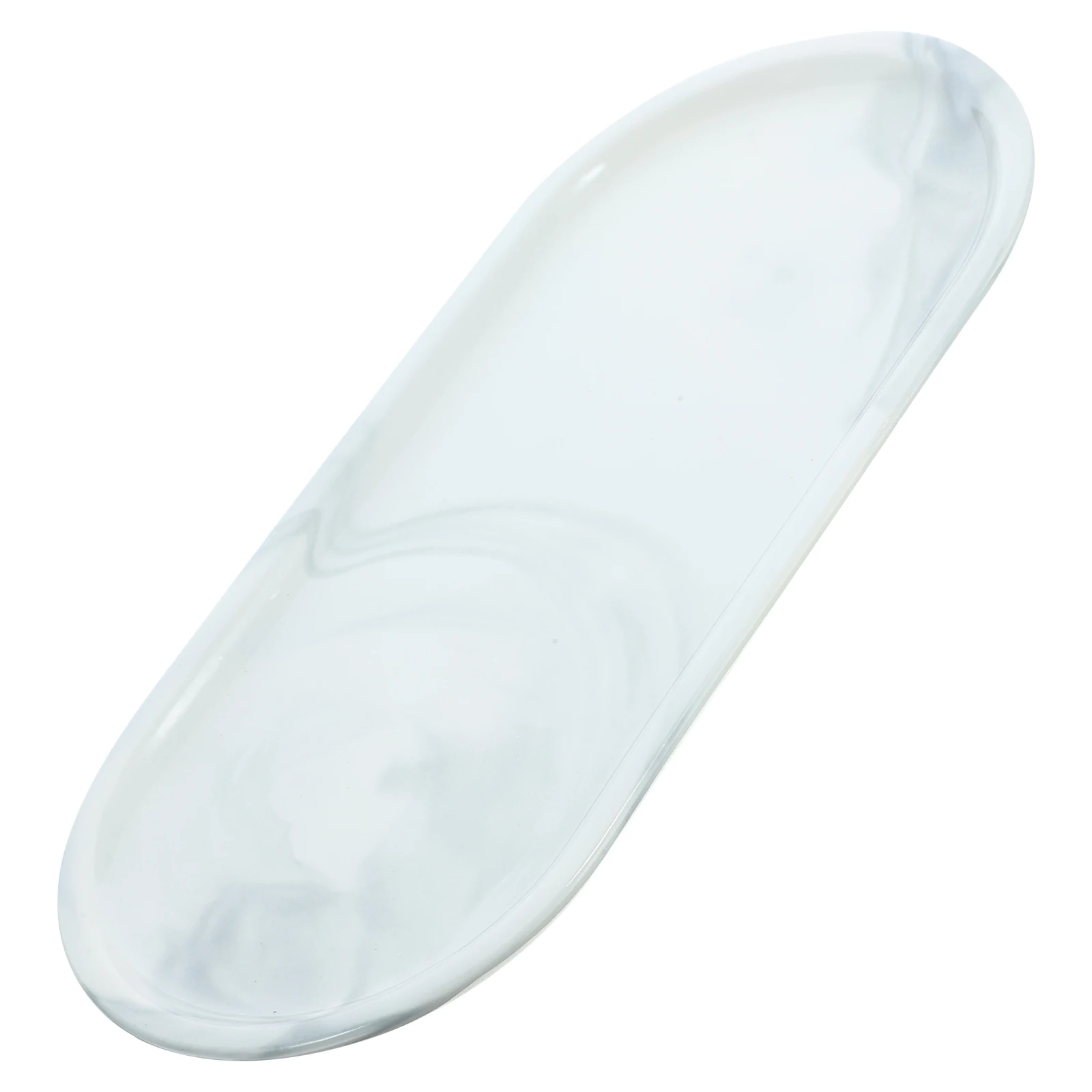 

Marble Pattern Ceramic Bathroom Storage Tray White Color Desktop Jewelry Plate For Toiletry Soapowel Small Items
