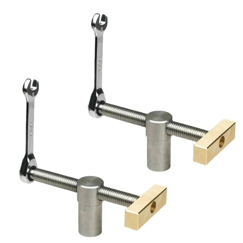 ABGE-2 Pcs Bench Dog, Dog Hole Clamp Woodworking 3/4 Inch With 4 Pcs 20Mm Bench Dog Hole Adjustable Workbench Bench 20Mm