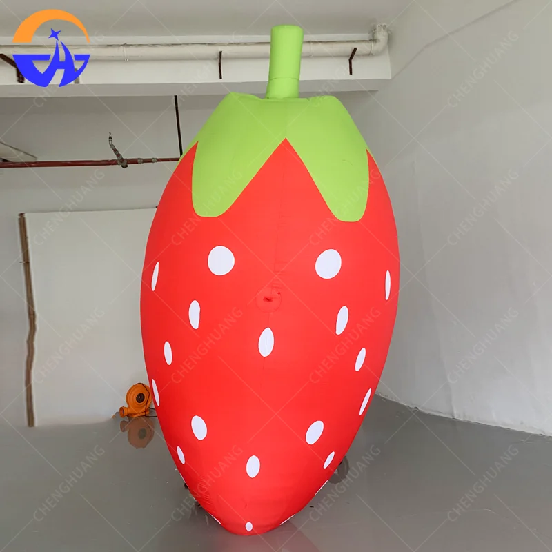 

Customized Large Inflatable Strawberry Fruit Model Decorative Prop for Mall Outdoor Advertising Events
