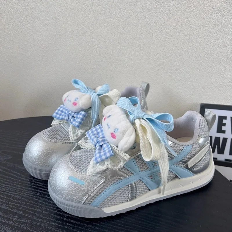 

Kawaii Cinnamoroll Sanrio Students Cute Cartoon Comfortable Sneakers Children Anti Slip Flat Shoes Running Shoes Gift for Kids