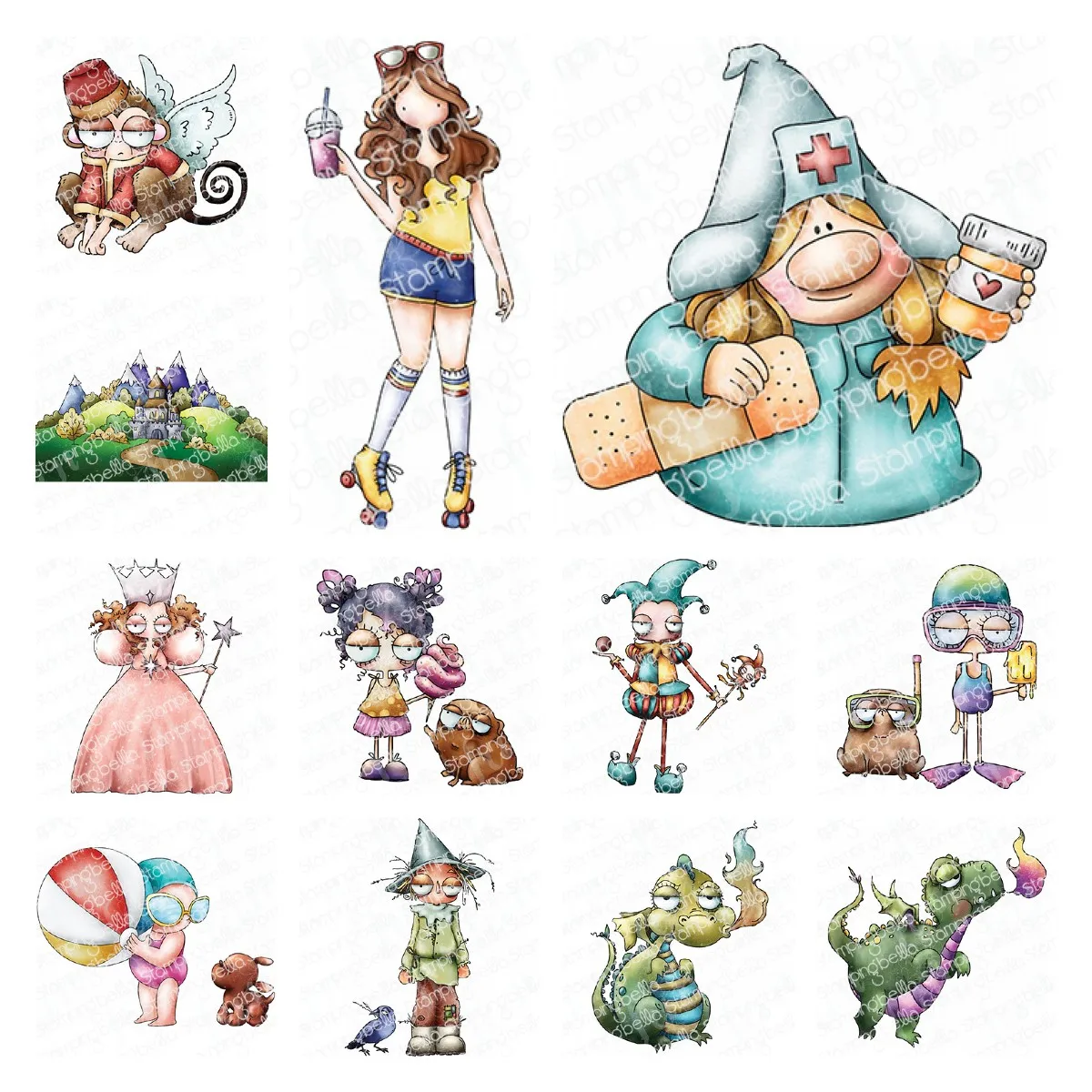 

Promise Sentiment Stamps and Fairytale Backdrop Jester Cutting Dies Diy Scrapbooking Photo Album Decoration Embossed Paper Card