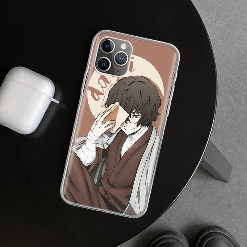 Bungou Stray Dogs Dazai Osamu Phone Case Cover For iPhone 11 12 13 14 15 16 Pro Max Apple X XS XR 7 Plus 8 + Art Customized Fund