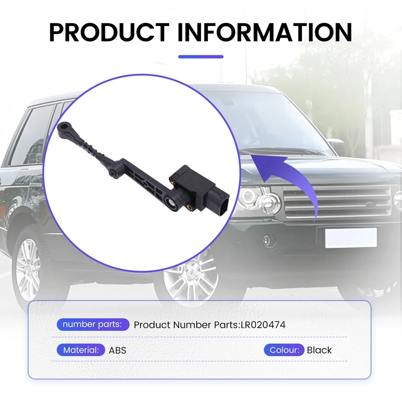 Car Front Right Headlight Level Sensor Height Sensor LR020474 For Land Rover Range Rover Sport 2006-2009