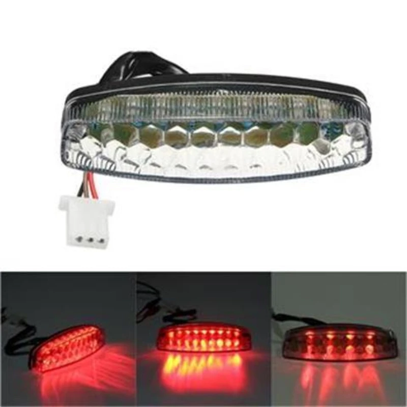 Off road motorcycle ATV beach bike accessories three wire 12V four-wheel vehicle rear brake light tail light For Sanyang motor