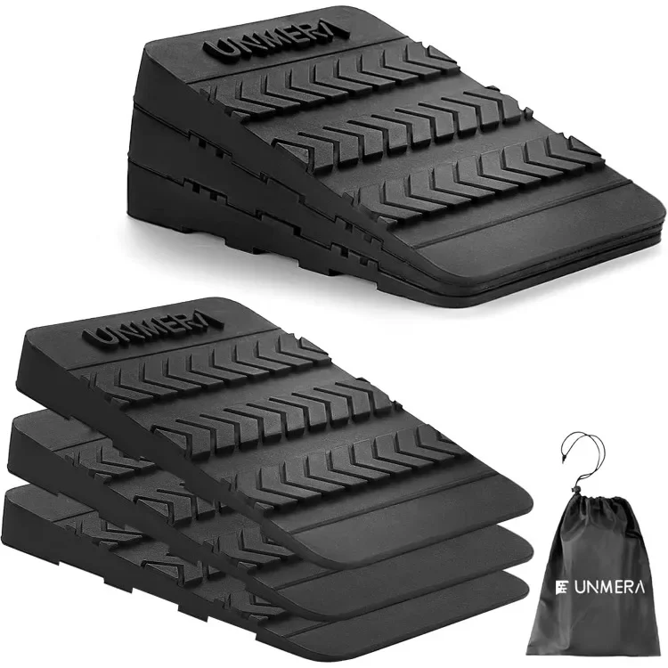 Squat Wedge Block 6PCS Adjustable Non-slip Rubber Squat Ramp,squat Wedge For Heel Elevated Squat,Weight Lifting