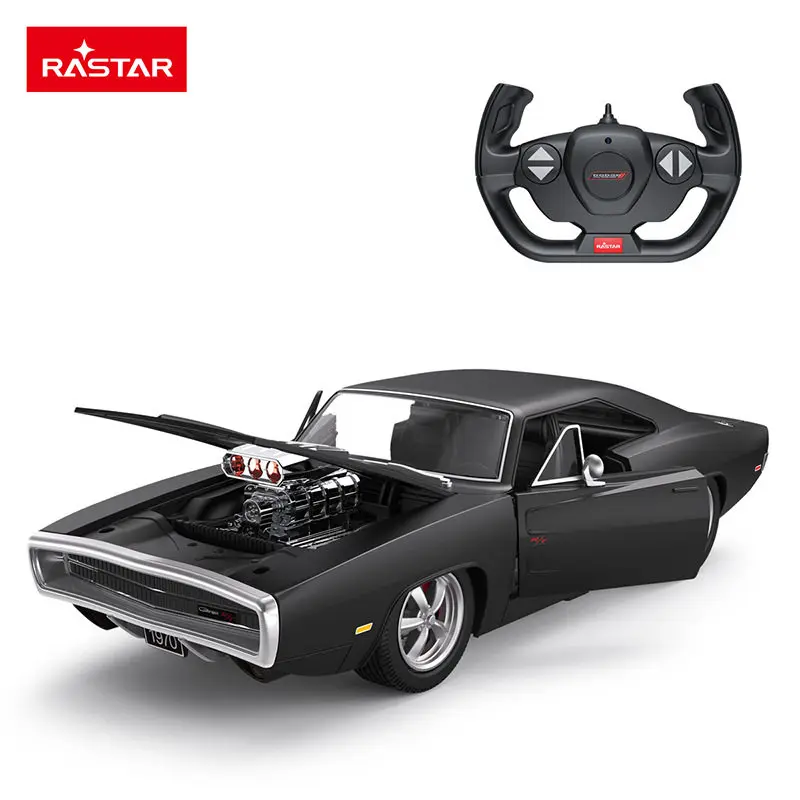 

RASTAR Remote Control Car 1 16 Dodge Charger Engine Version Vintage American Muscle Car Collectible Steering Wheel Controller