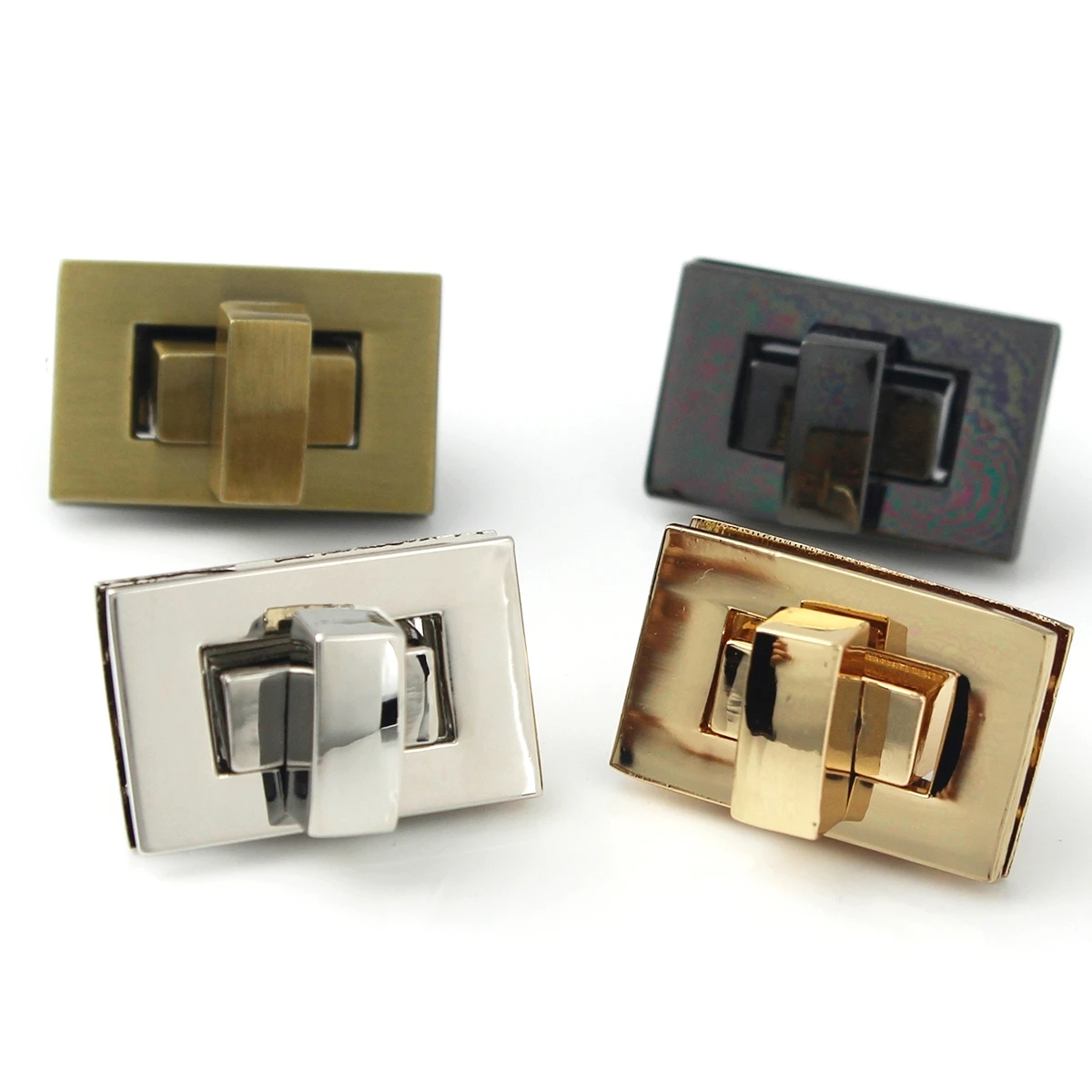 1piece Metal Bag Turn Lock Twist Lock Closure Clasp Buckle Leather Craft Women Handbag Purse DIY Hardware Accessories