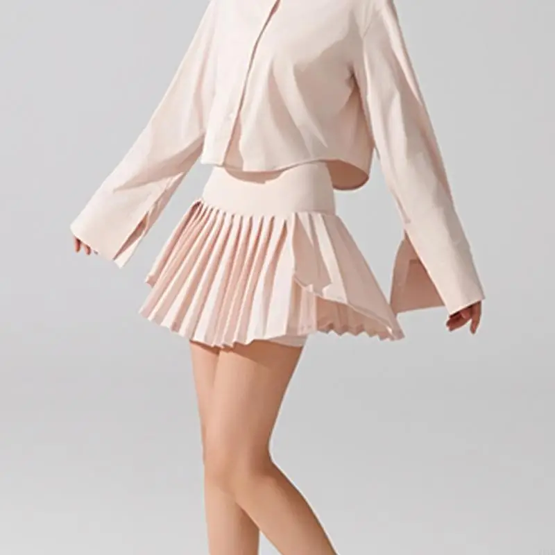 Pleated Skirt With Antislip Lining Perfect For Golf Workout And Outdoor Activity