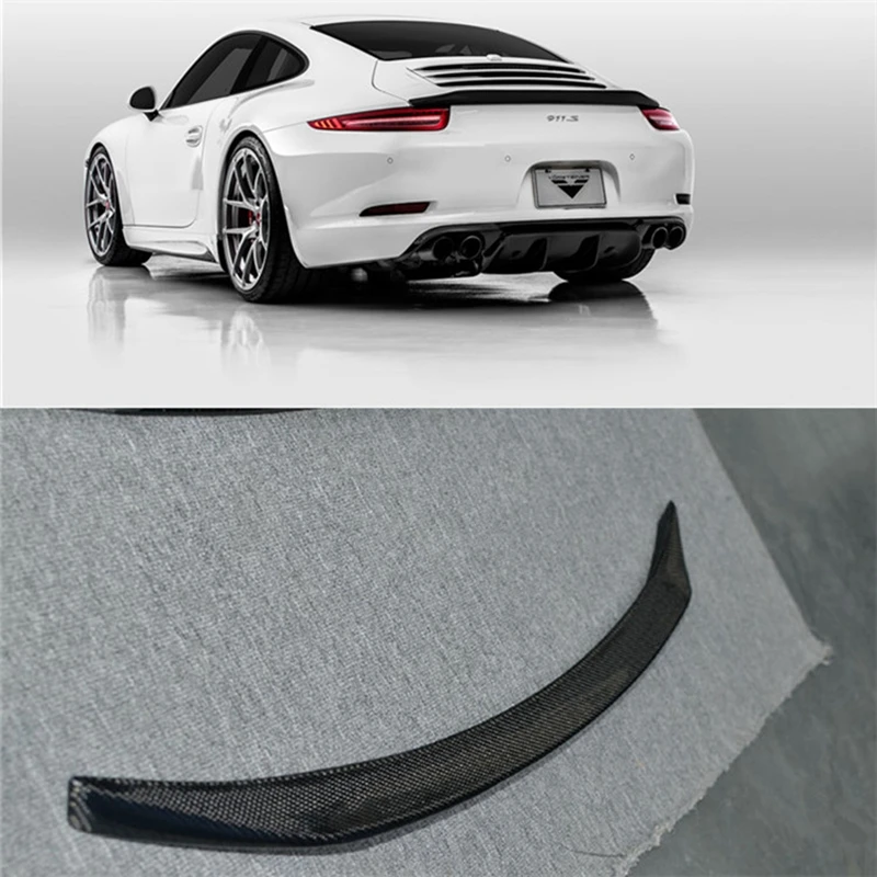 Carbon Fiber Trunk Spoiler Fit For 2012-2015 Carrera 911 991 Rear Wing Of The Vrs 911 V-rt Style