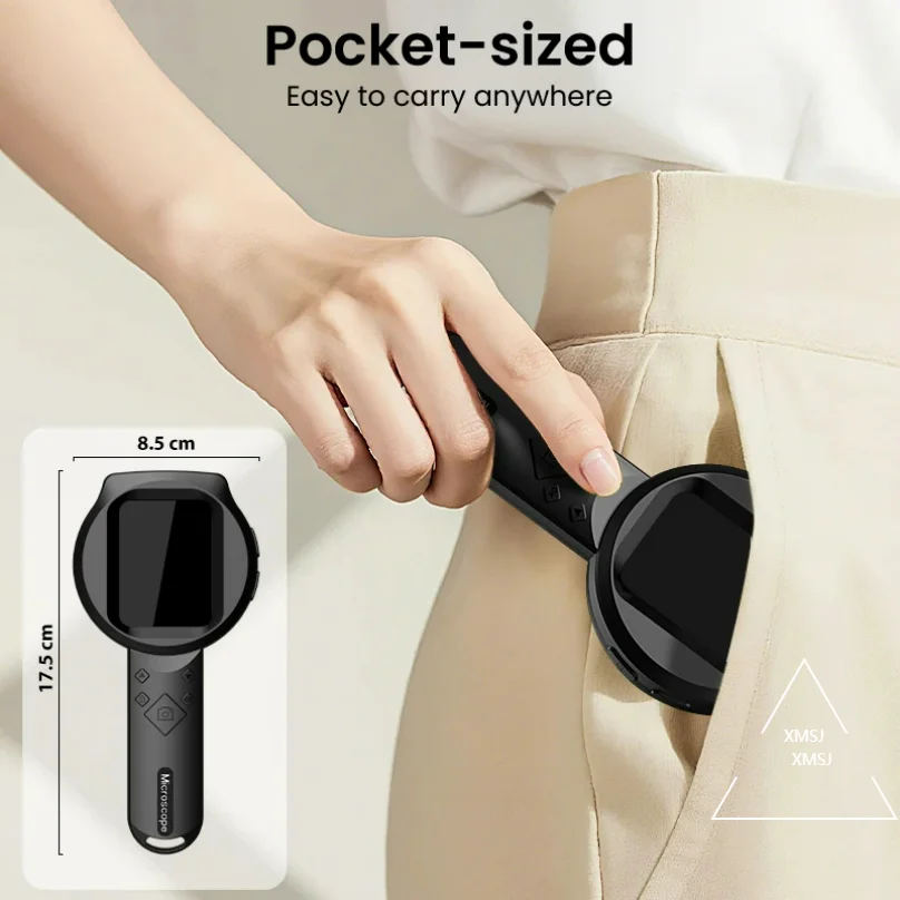 Lente d'ingrandimento digitale IPS da 2,8 '' HD 1080P 100X Microscopio portatile Lente d'ingrandimento portatile per riparazione elettronica Controllo gioielli