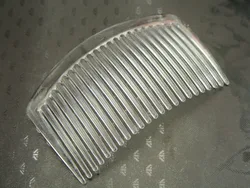 10 Clear Plastic Smooth Hair Clips Side Combs Pin 82X50mm for Ladies