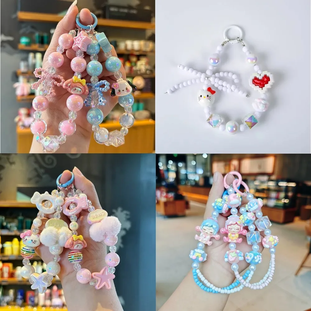 

Anime Hello Kitty, Cinnamoroll, Kuromi, My Melody, phone charm, cute keychain, girl's bag accessory, fashion accessory, gift