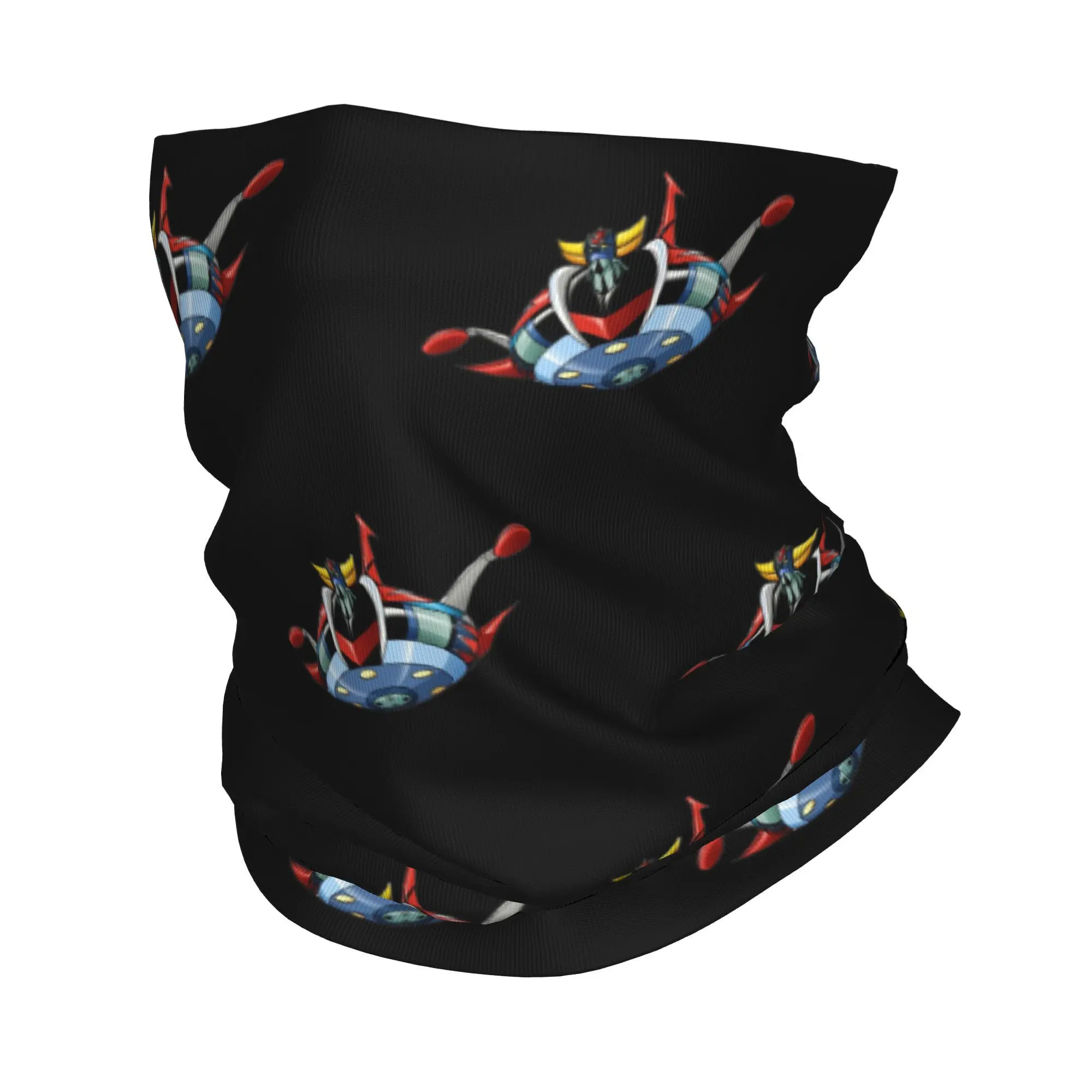 Custom UFO Robot Grendizer Goldrake Bandana Neck Warmer Women Men Winter Ski Hiking Scarf Gaiter Anime Manga Face Cover