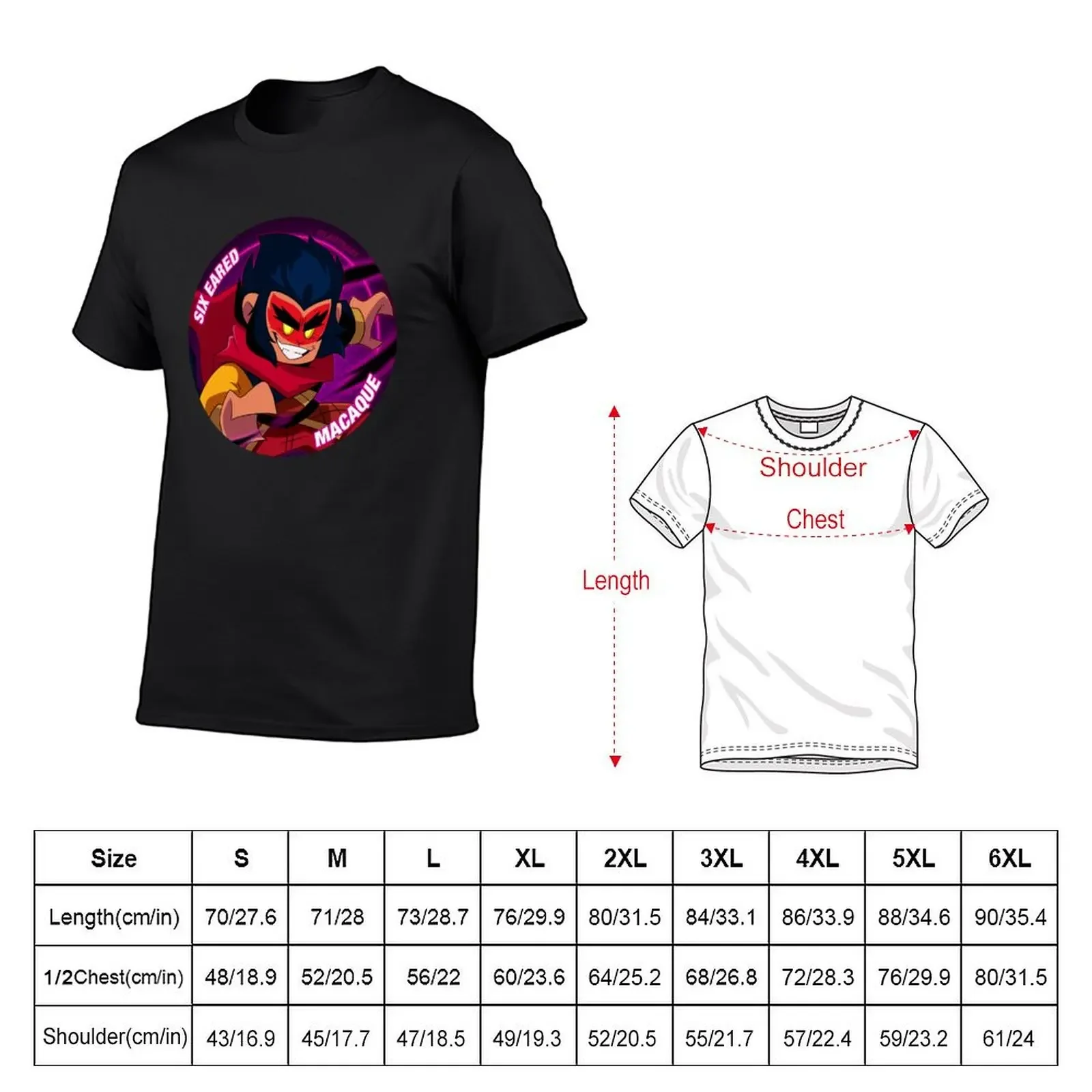 macaque T-shirt anime clothes plus size tops mens t shirt graphic