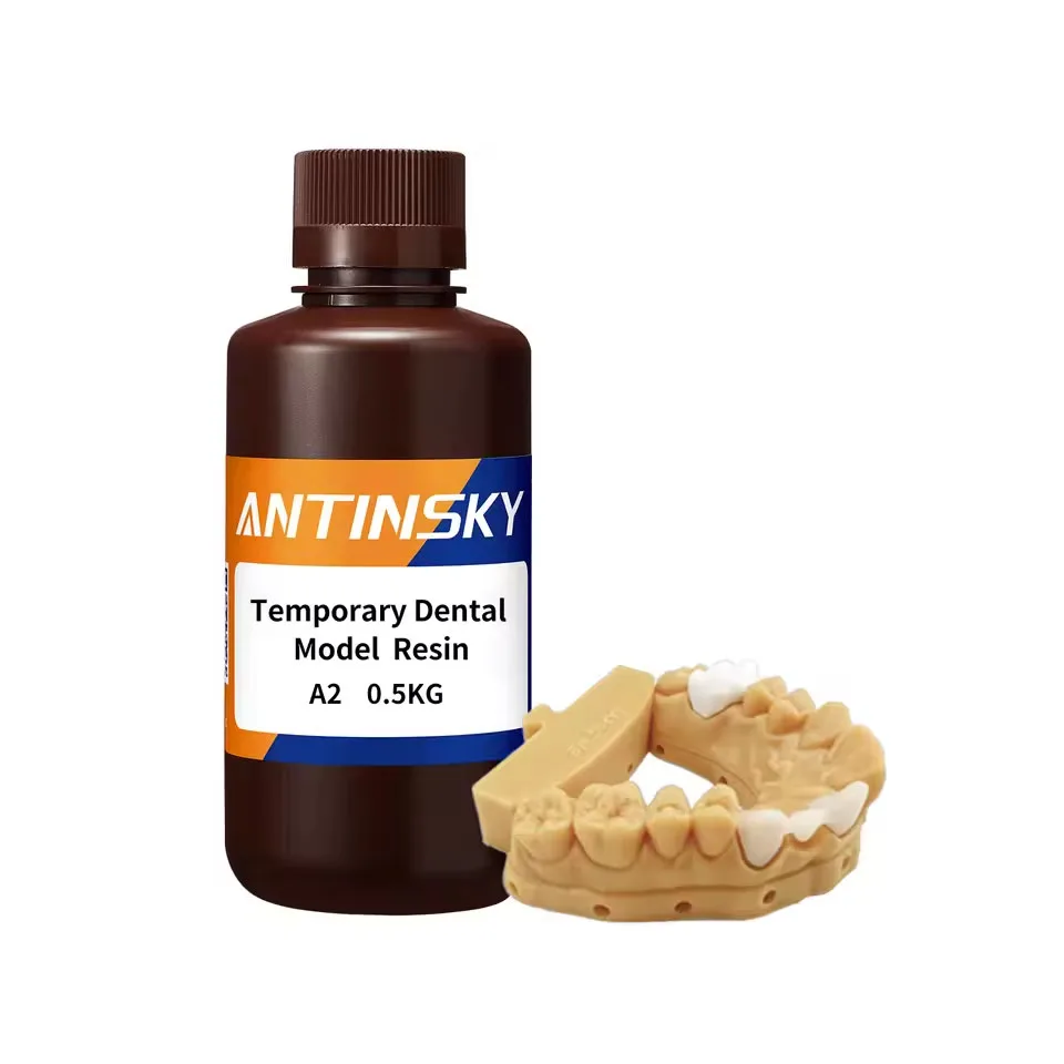 Żywica do tymczasowych modeli dentystycznych Antinsky 0.5kg do drukarek 3D HeyGears/SprintRay/3D Systems LCD DLP, precyzyjne żywice dentystyczne 3D — zdjęcie produktu 6