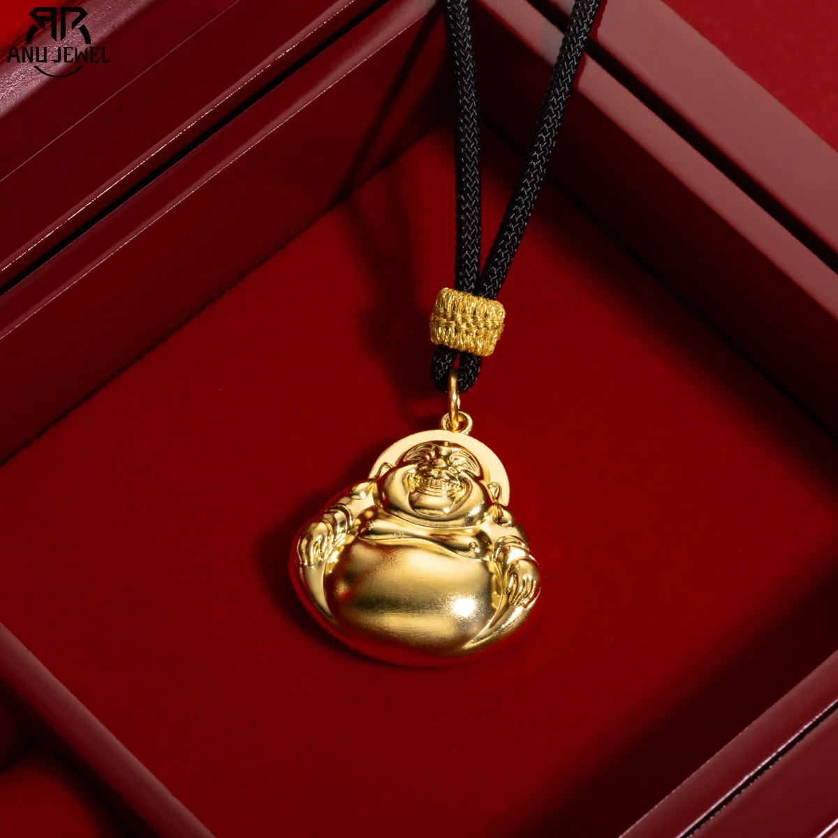 

UgandaJewel Лотос Гуаньинь Подвеска Майтрейя Будда Ожерелье Позолоченное Серебро Настоящее Желтое Золото Поверхность 925 Твердые Серебряные Ювелирные Изделия