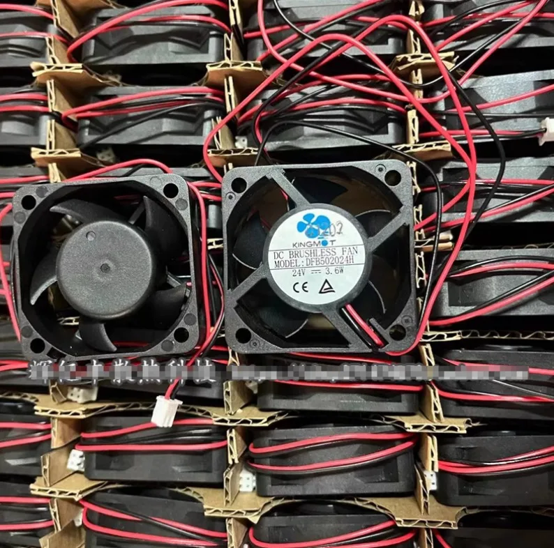 

KINGM DFB502024H DC 24 В 3,6 Вт 50x50x20 мм 2-проводной охлаждающий вентилятор для сервера