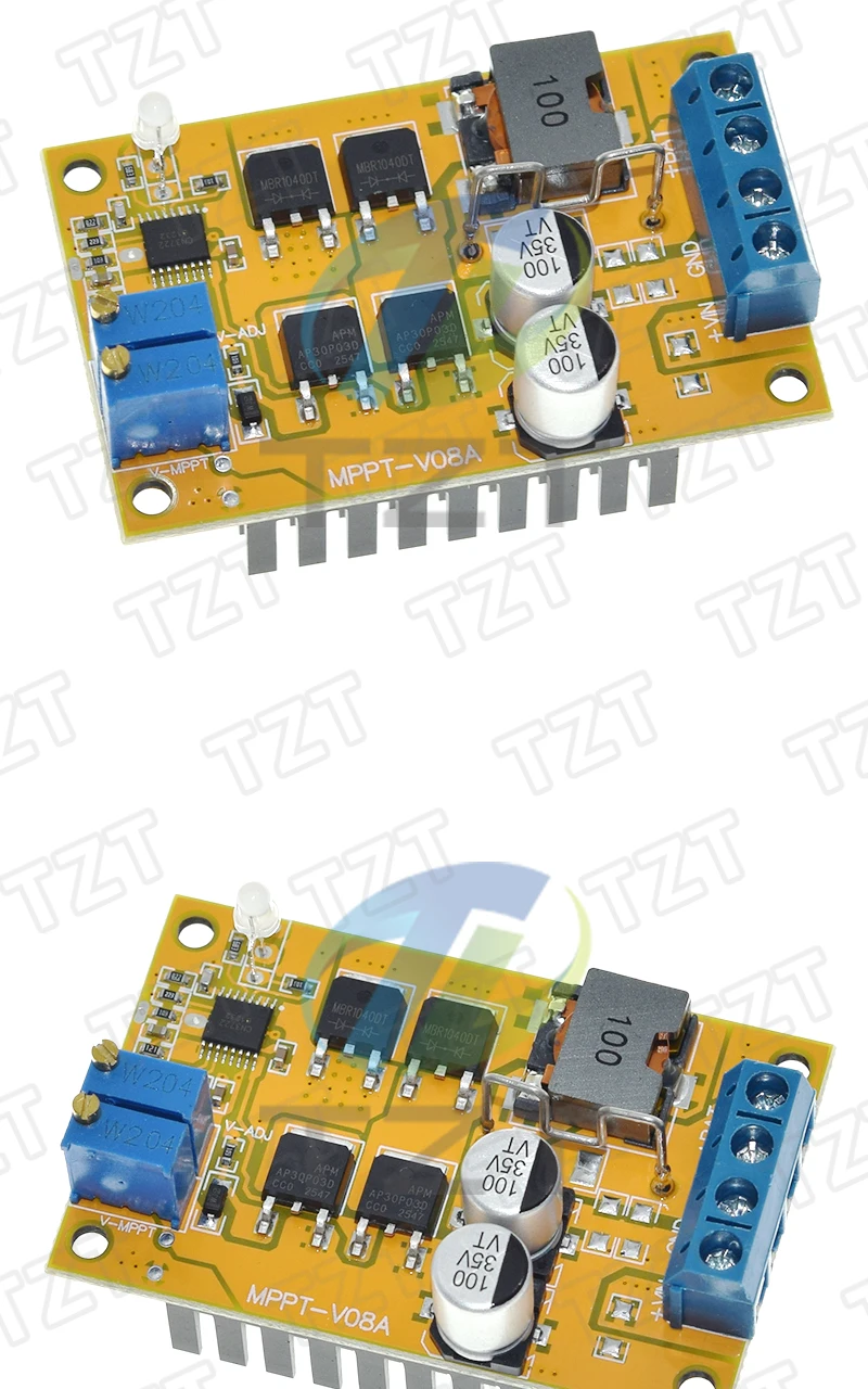 TZT 1/3 Stück 5A MPPT Solarladeregler, Solarladesteuerung, Batterieladung 9V 12V 24V mit Automatischer Umschaltung – Detail 6