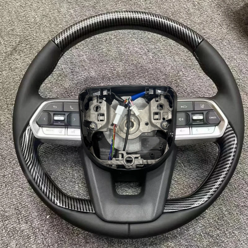 

Для Toyota Land Cruiser LC79 LC76 LC70 LC300 2008-2021 GR спортивный стиль кожаный руль из углеродного волокна
