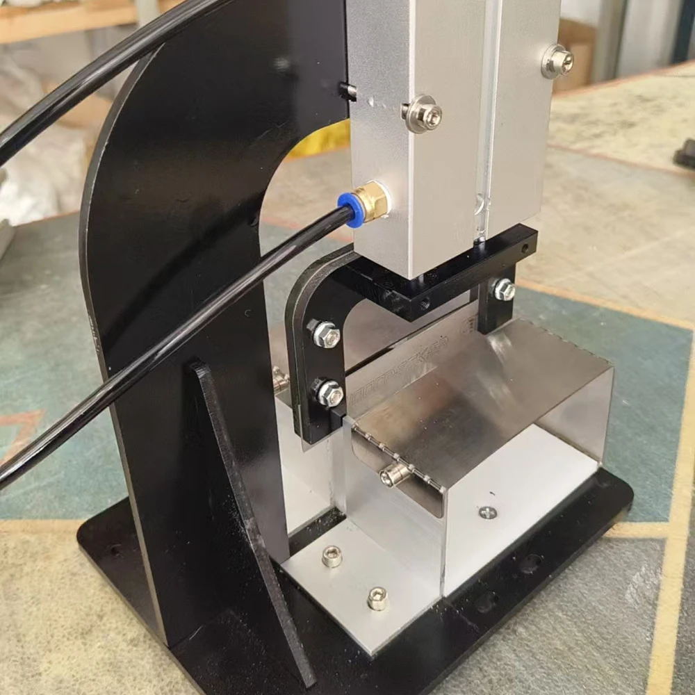 Pneumatic Rubber Strip Cutter with Foot Pedal, Includes 10 Blades