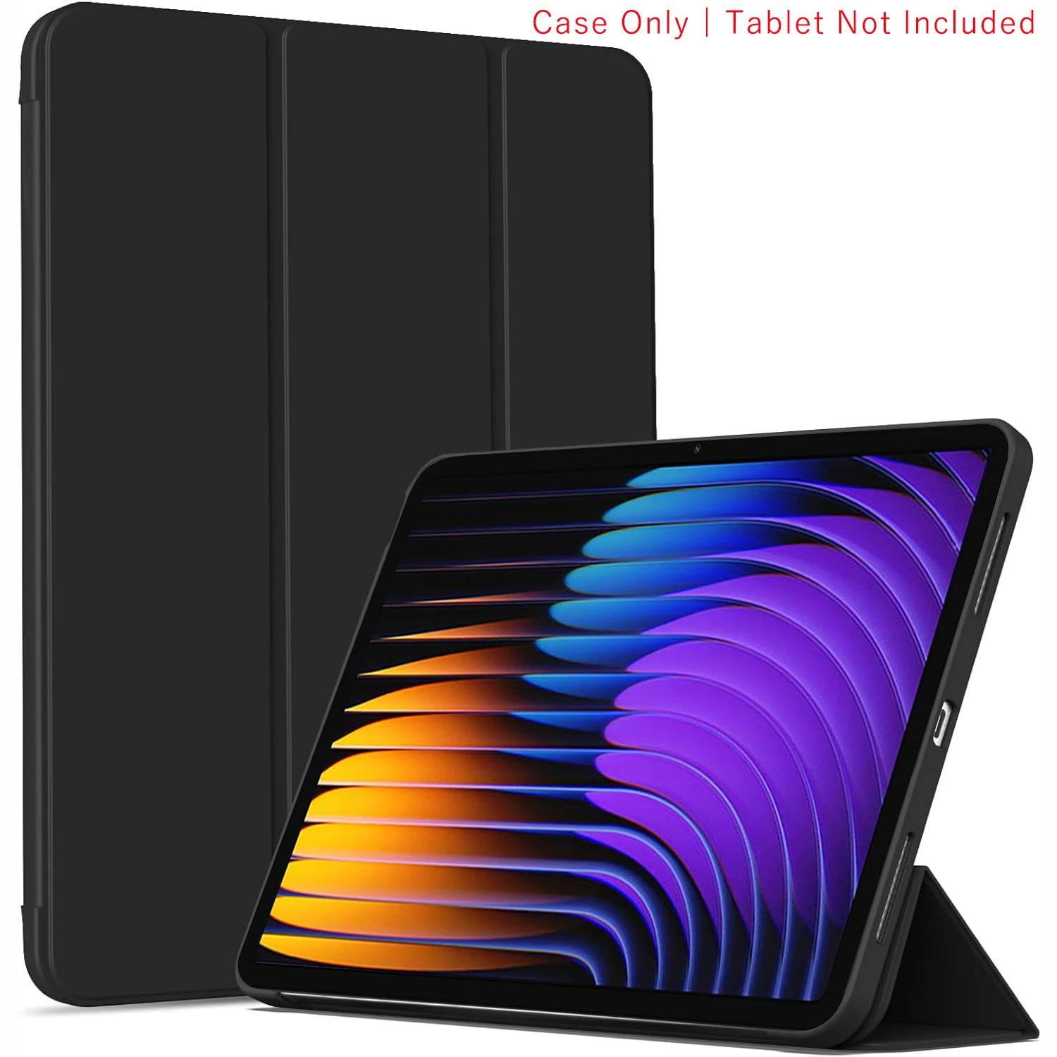 Dreifach faltbare Flip-Hülle für Xiaomi Pad 7/Pad 7 Pro 11,2 Zoll 2024, magnetischer Ständer, PU-Leder-Schutzhülle, automatische Schlaf-/Wachfunktion