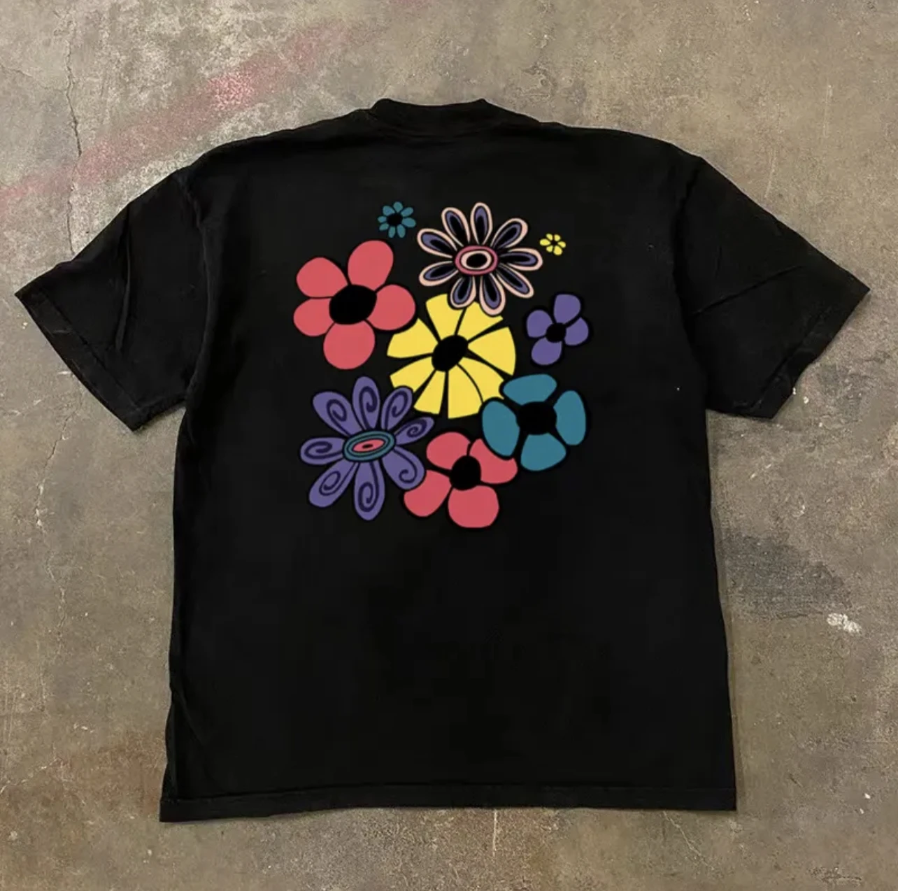Loose Fit Cotton Short Sleeve T-Shirt Unisex Casual Comfortable Breathable Pure Cotton Double Thread T-Shirt for Summer