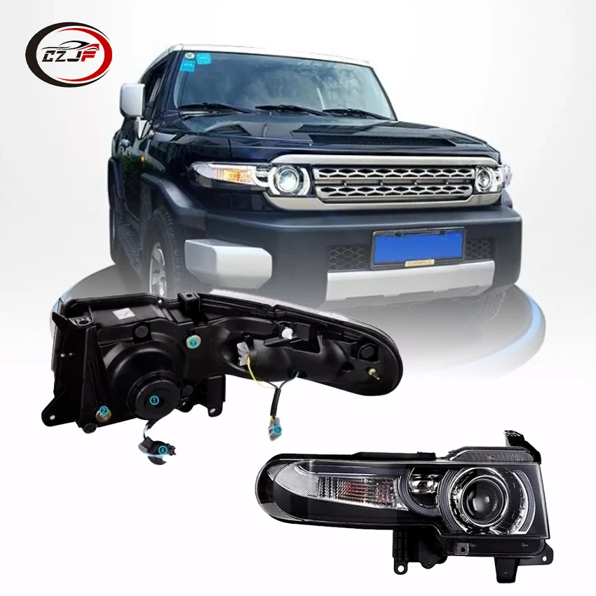 CZJF Dual Beam Lens LED Headlights Head Lamp For  FJ Cruiser 2007 2008 2009 2010 2011 2012 2013 2014 2015 2016 2017