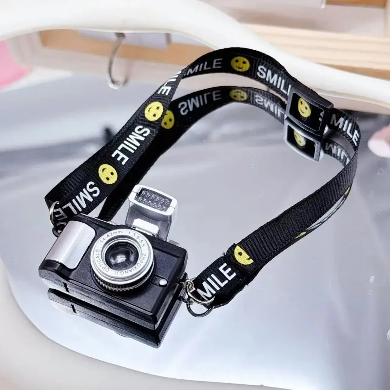 For 17cm labubu Decoration Camera Accessories Simulated Mini Camera Can Flash And Produce Sound Cute Doll
