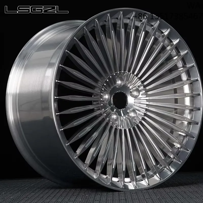 Monoblock Forged Car Wheels 18 19 20 21 22 Multi-spoke Polished/brushed 5x114.3 5x120 5x130 for Lincoln Portofino