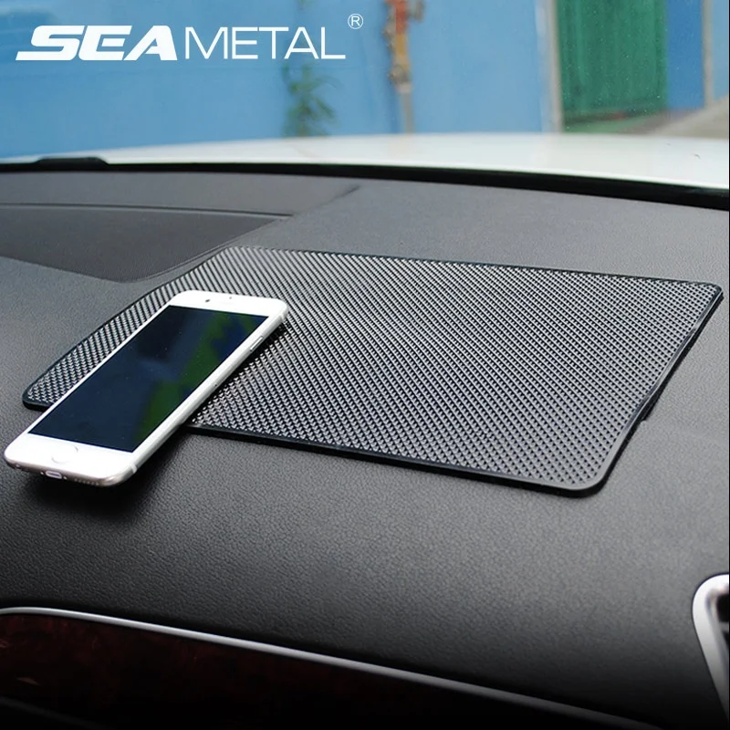 Tapis de tableau de bord antidérapant en Silicone pour voiture, support collant pour tableau de bord, tapis antidérapant pour téléphone portable de voiture, coussin de protection, accessoires de voiture
