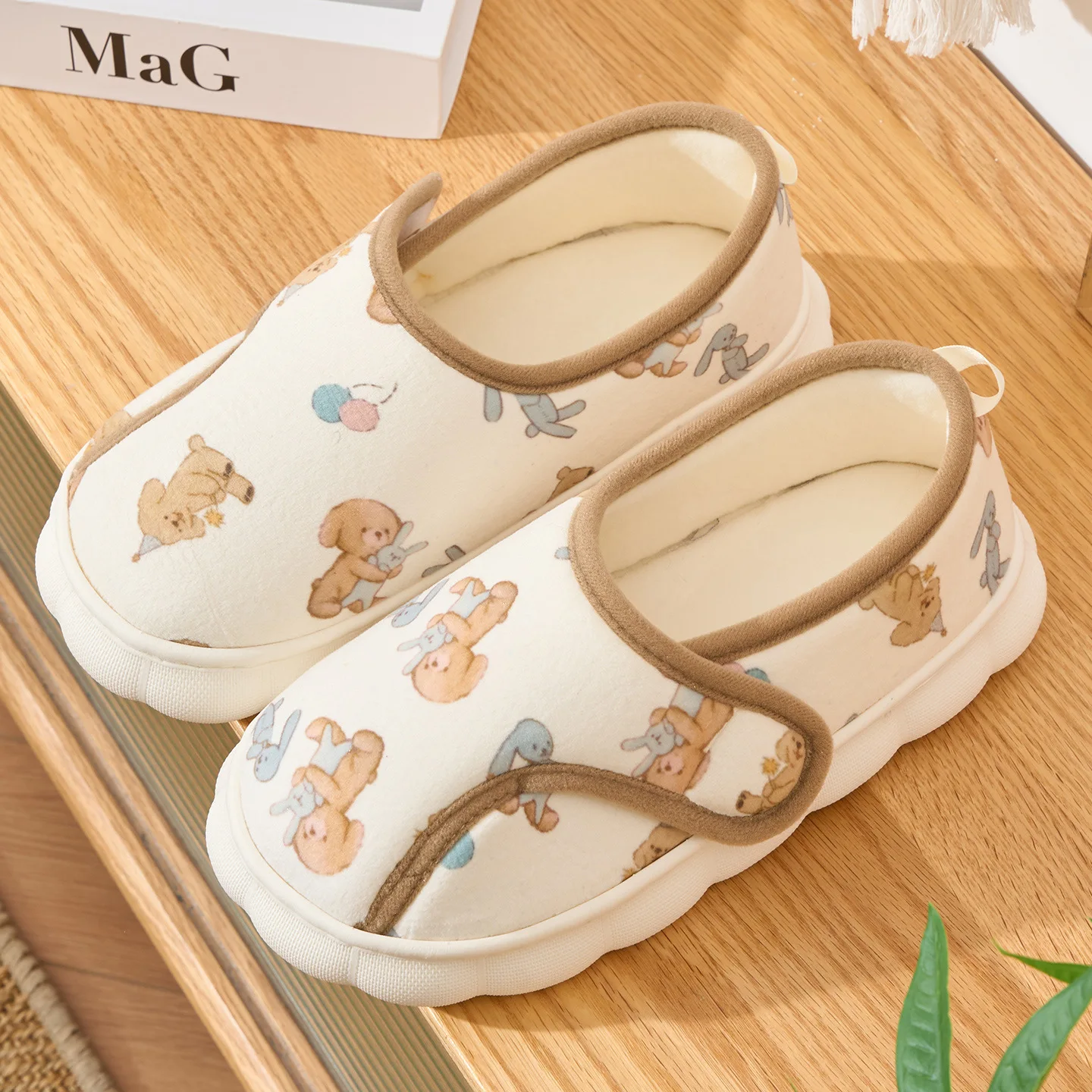 

Послеродовые тапочки, удобные хлопковые женские тапочки Thi Bot, зимняя уличная обувь на плоской подошве для женщин, нескользящие женские ботинки