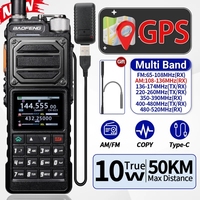 BAOFENG UV-25 PRO GPS Walkie Talkie 10W Multi Band 1000CH Type-C Charger 5200mAh for UV-5R Amateur Two Way Ham Radio for Hunting