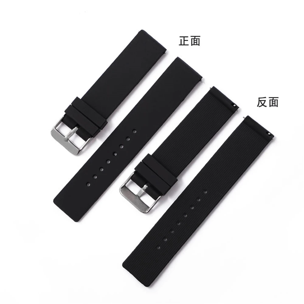 12 مللي متر 14 مللي متر 16 مللي متر 18 مللي متر 20 مللي متر 22 مللي متر 24 مللي متر الإفراج السريع الأشرطة لسامسونج غالاكسي ساعة لهواوي GT5/4 برو سيليكون العالمي الفرقة