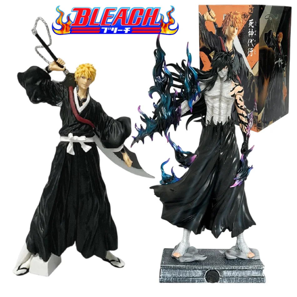 Figura de Anime Bleach de 25cm, Figura de Acción de Kurosaki Ichigo, Figura de Dangai Ichigo/Mugetsu Ichigo, Figura Coleccionable de PVC, Juguete Decorativo, Regalo