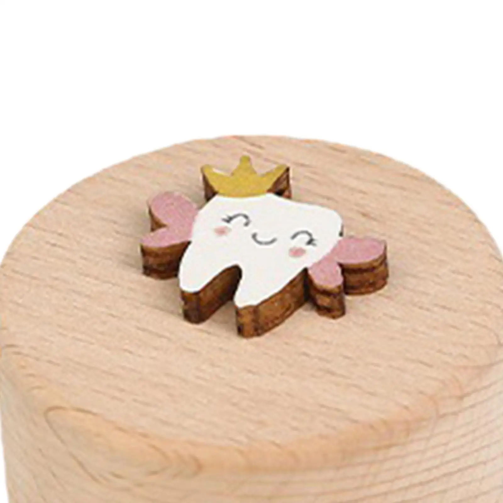 Wooden Tooth Box Organizer for Kids Baby Teeth Collection Keepsake Memorial Fairy Tooth Holder