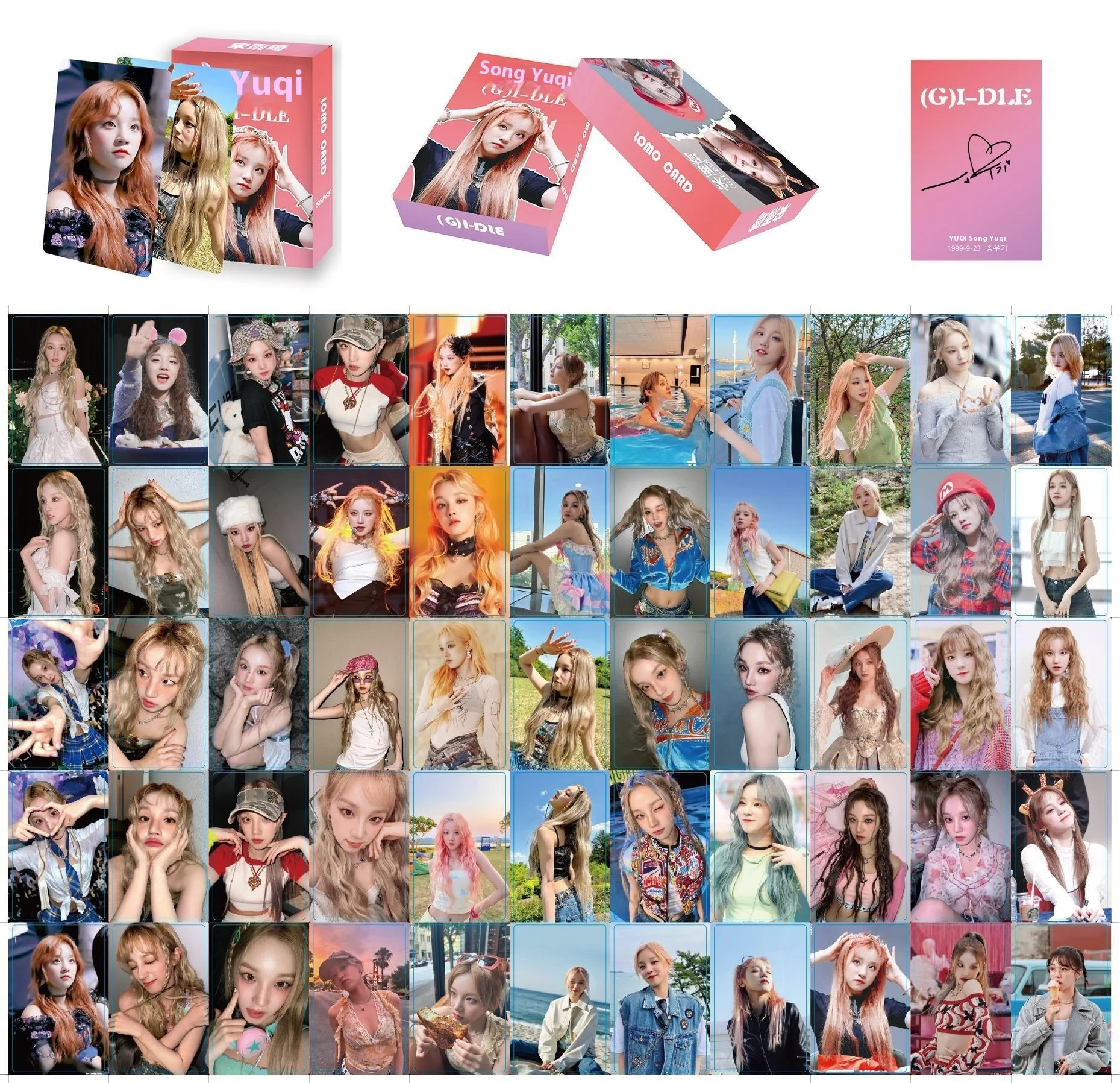 55 Gidle Girl Song Yuqi Single Small Peripheral Collection Lomo Card