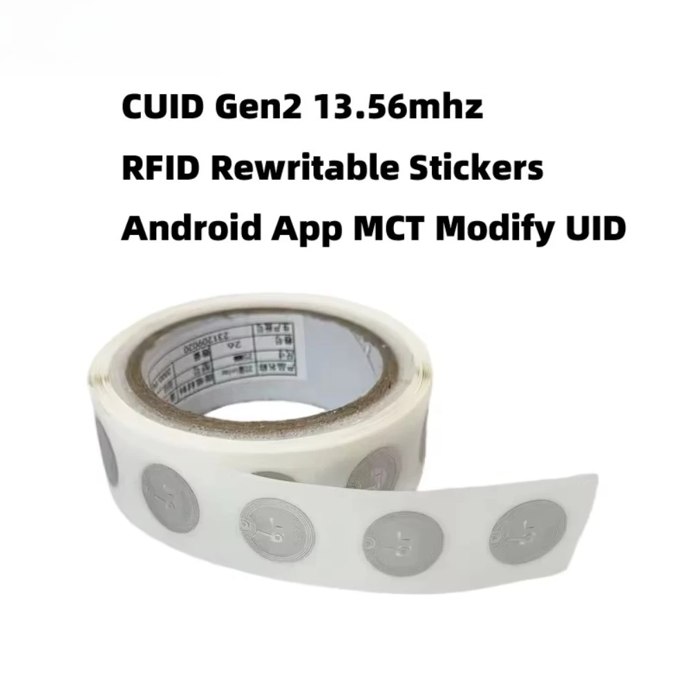 CUID Gen2 Electronic Tag Rewritable Smart Key NFC Clone Token ISO14443 Changeable Sticker IC 13.56Mhz RFID Replica Badge