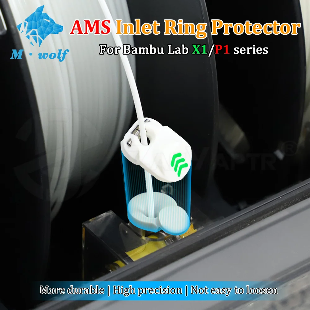 لامبو مختبر X1/P1 سلسلة الأبيض AMS الحرس مدخل حلقة حامي حماية المواد الاستهلاكية دائم لملحقات الطابعة ثلاثية الأبعاد