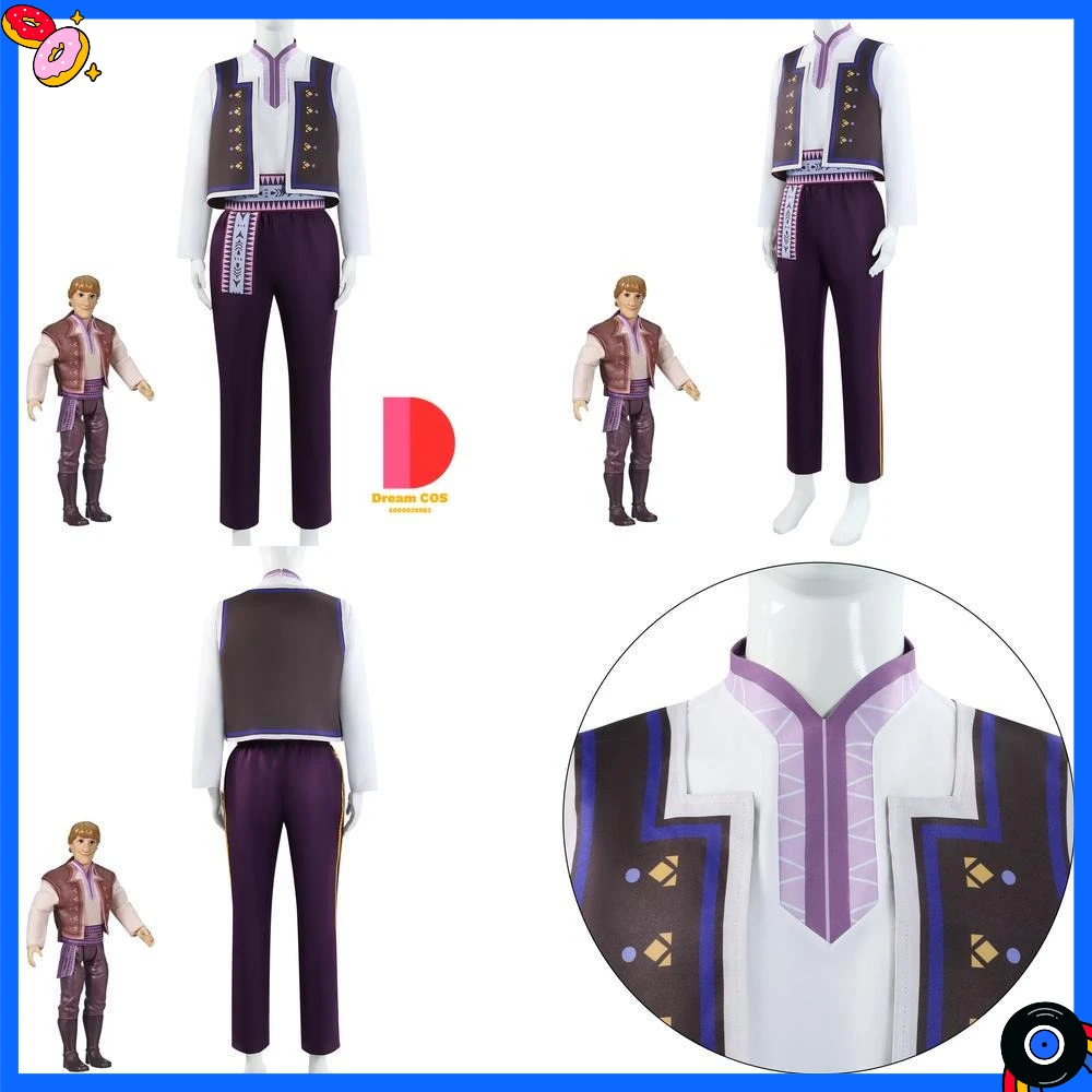 

Popular Movie Anime Character Cosplay Costume Anime Kristoff Classic Role Play Suit for Men Comic Convention Halloween Party