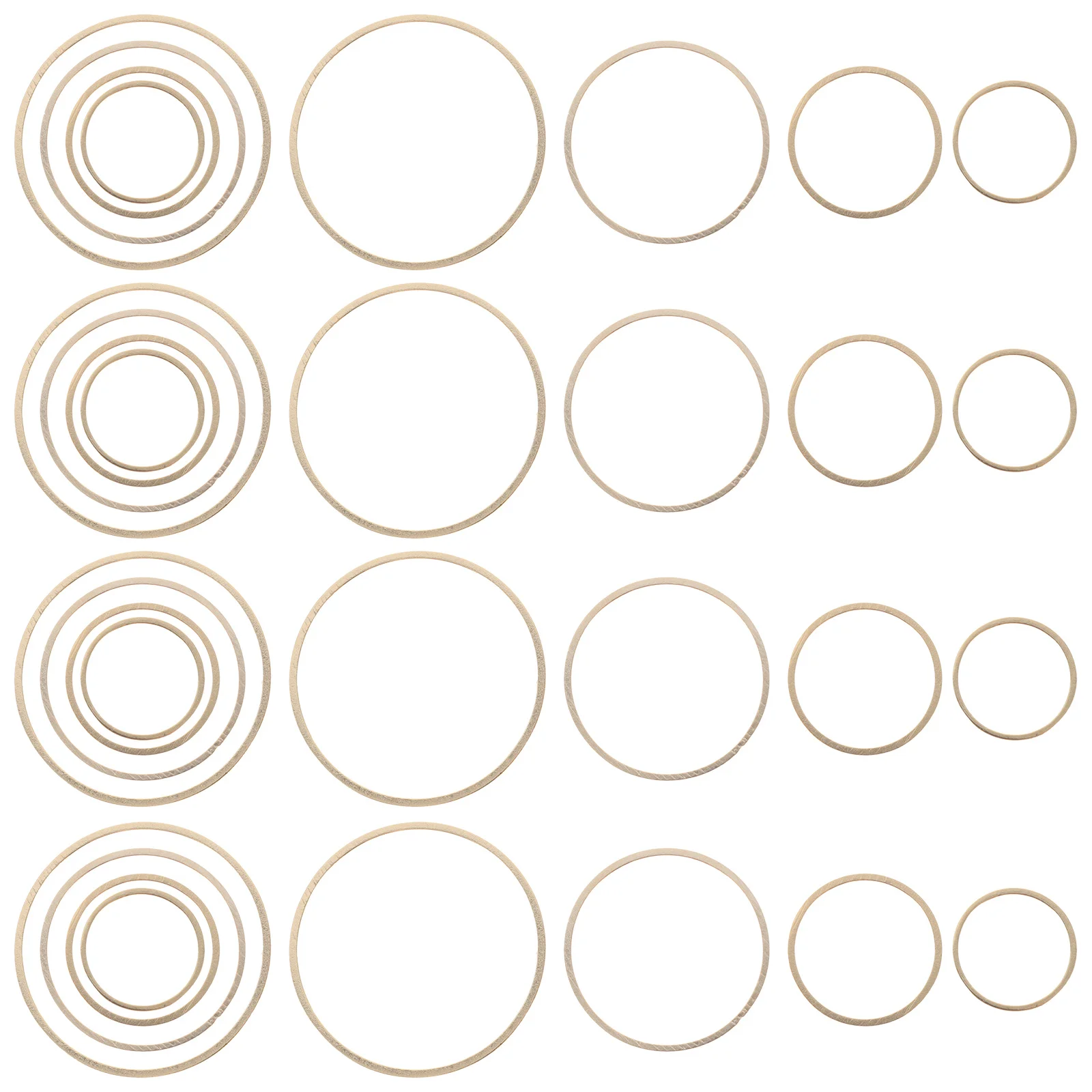 

80Pcs Jewelry Making Hoops Earring Circle Charms Round Pendant Frame DIY Craft Supplies for Necklace Bracelet Earrings Copper