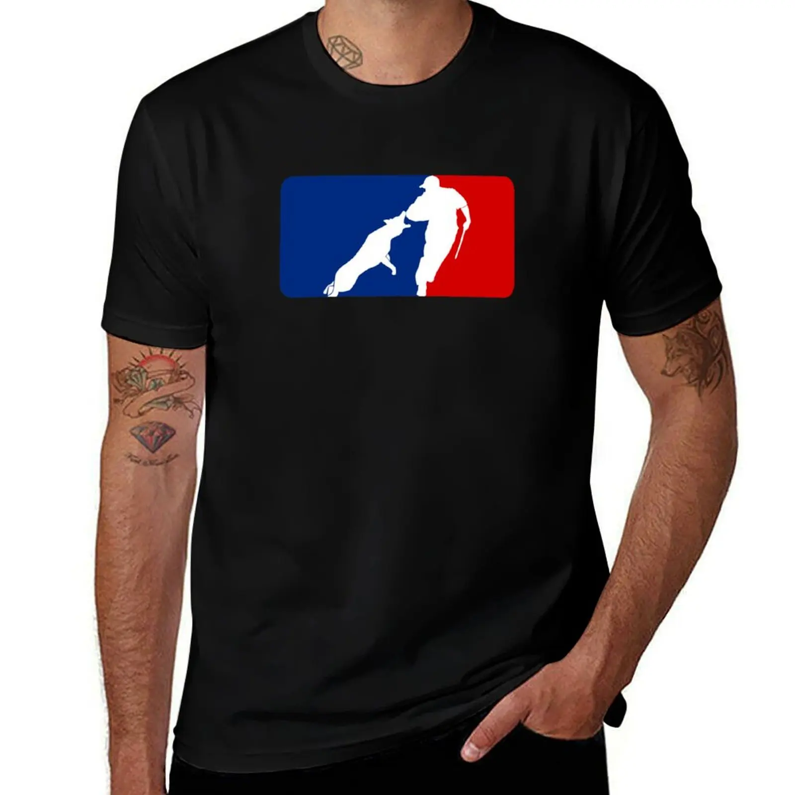 Major League Schutzhund T-Shirt Stain Resistant Casual Tee T-Shirt