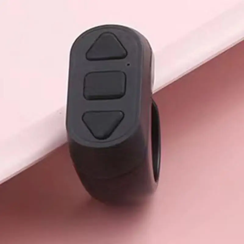 Scrolling Ring Wireless Finger Shutter Remote Control Page TurnerMobile Phone Controller Bluetoothcompatible For Home Travel