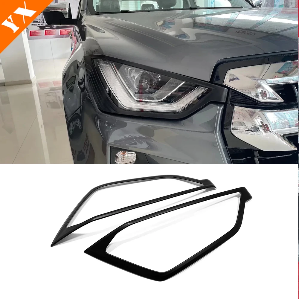 Matte Black Look Trim Garnish Exterior Accessories Car Decorative Sticker Cover Protector Shell For Isuzu D MAX D-MAX 2021-2023