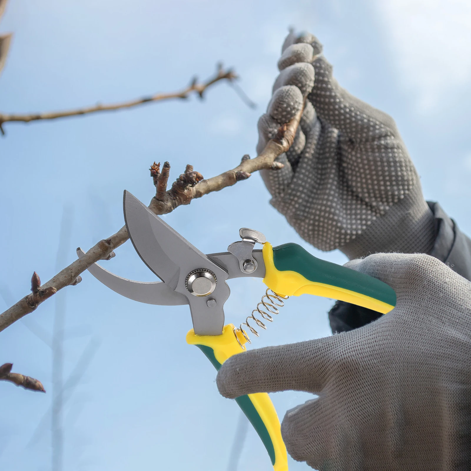 

1pc Professional Garden Pruning Shear Stainless Steel Lightweight Ergonomic Handle Flower Bonsai Branch Cutter Yard