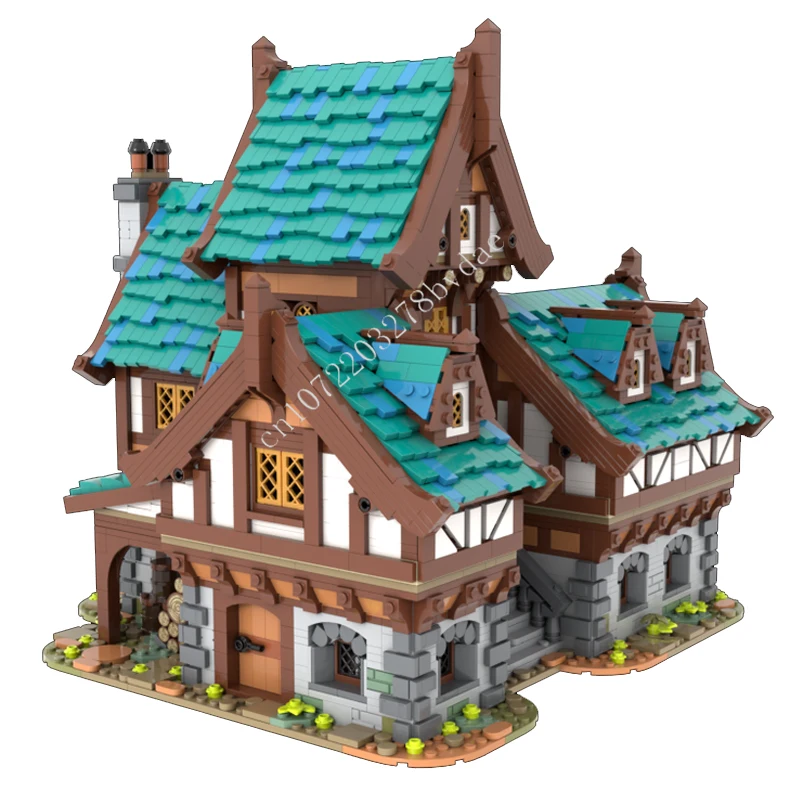 

5173 шт., пьяный дракон, средневековая таверна, MOC Streetview, праздничные наборы пазлов, сборка, игрушки на Рождество, день рождения, подарки для детей в возрасте