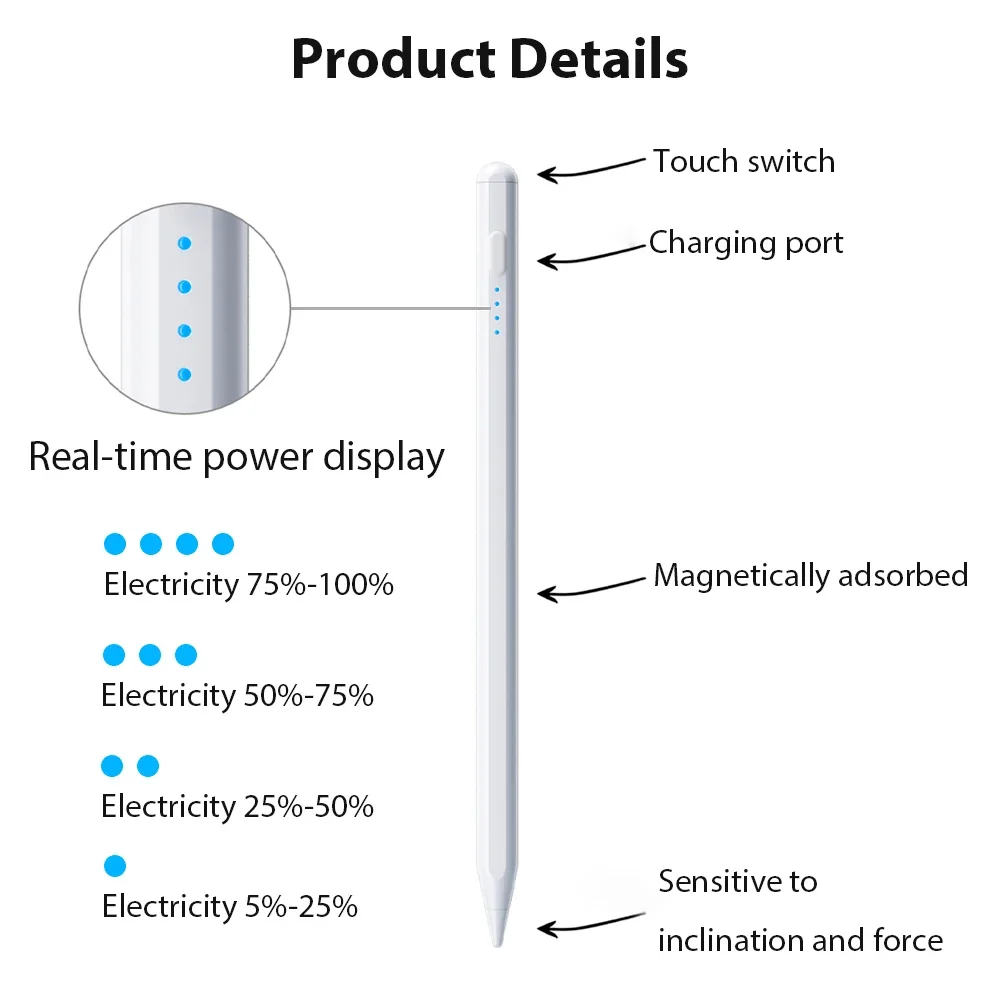 Universal Stylus Pen Compatible For Samsung Galaxy A9 A9+ S10 S7 S8 S6 Lite Touch Stylus Pencil For Android Tablet Huawei Xiaomi