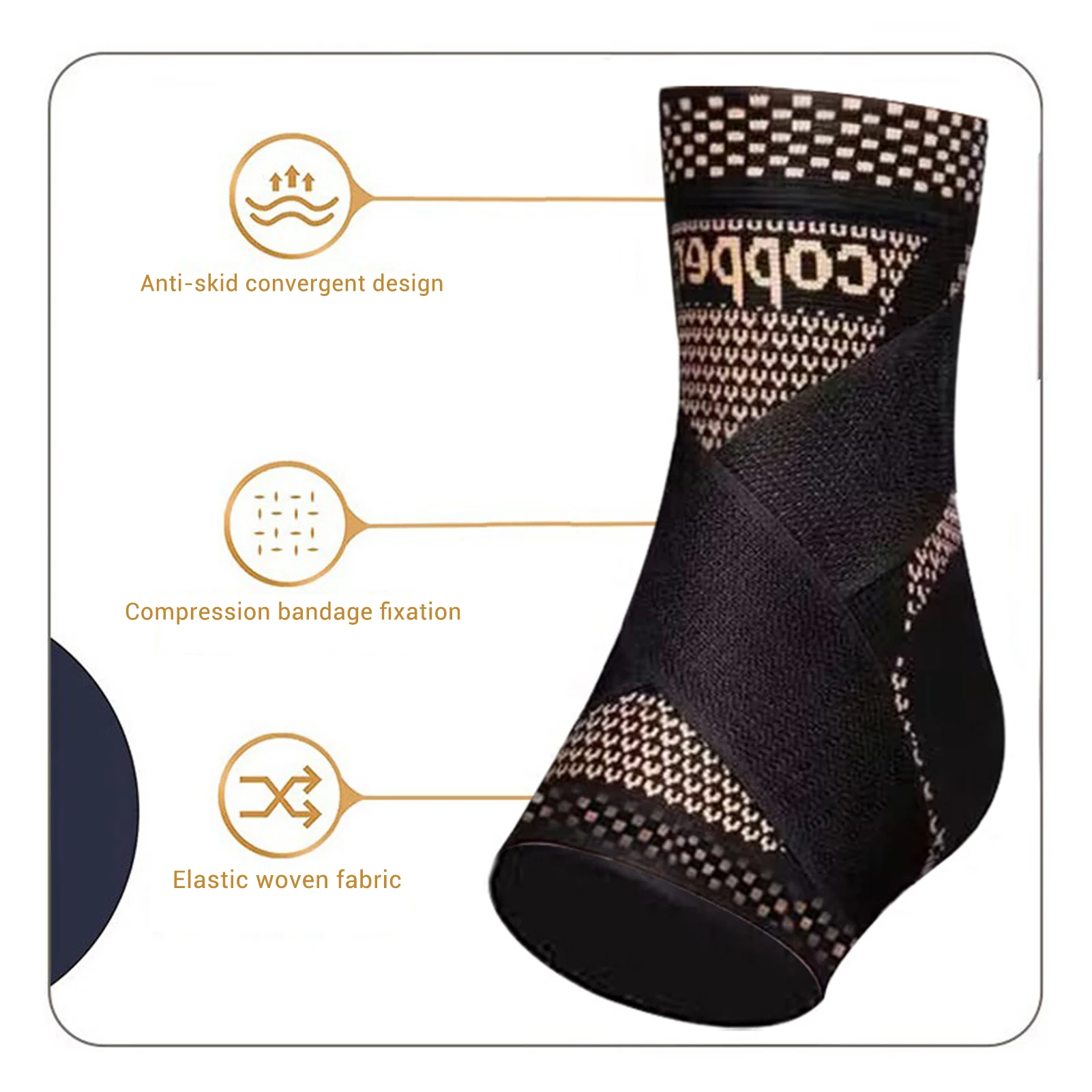Ankle Brace Support Wrap Fitness Exercise Foot Joint Ankle Protector Suitable For Basketball Soccer Outdoor Sports Accessories